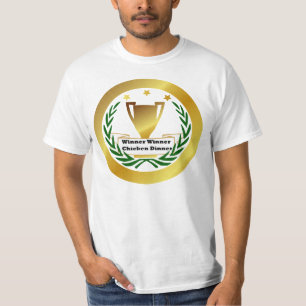 T-shirts comensal da galinha do vencedor do vencedor,