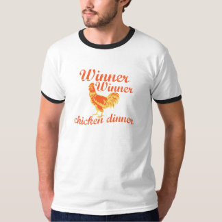 T-shirts Comensal da galinha do vencedor do vencedor