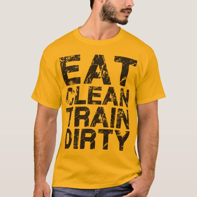 T-shirts Comer Comboio Limpo Sujo (Frente)