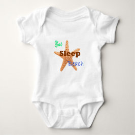 T-shirts Comer Dormir Praia - Bebê Um mais