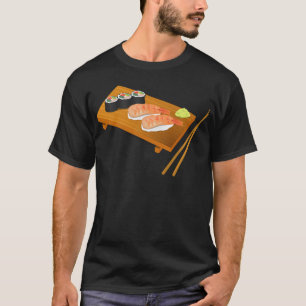 T-shirts Comida japonesa bonito do sushi