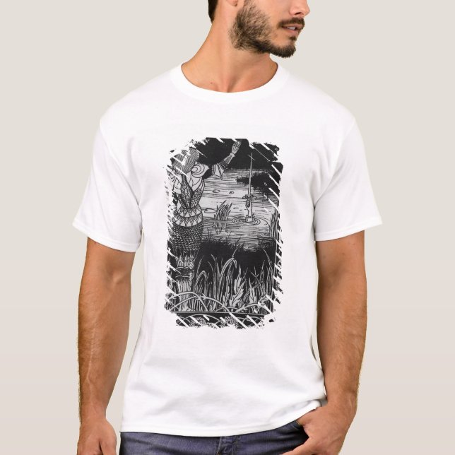 T-shirts Como a espada Excalibur do senhor Bedivere (Frente)