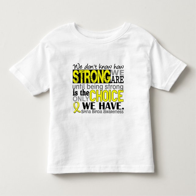 T-shirts Como forte nós somos Spina Bifida (Frente)