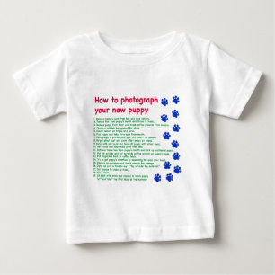 T-shirts Como fotografar seu novo cachorrinho