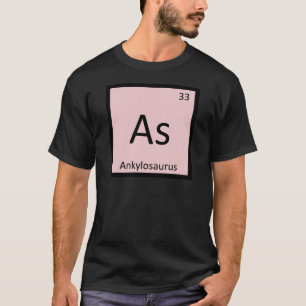 T-shirts Como - Tabela Periódica da Química do Ankylosaurus