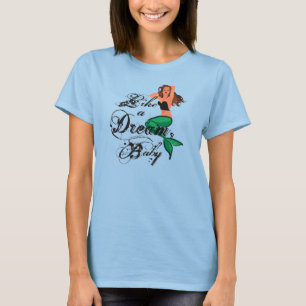 T-shirts "Como um sonho, T da sereia do bebê"