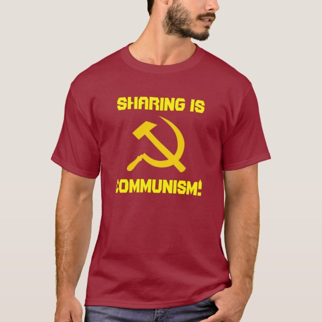 T-shirts Compartilhar é comunismo! (Frente)