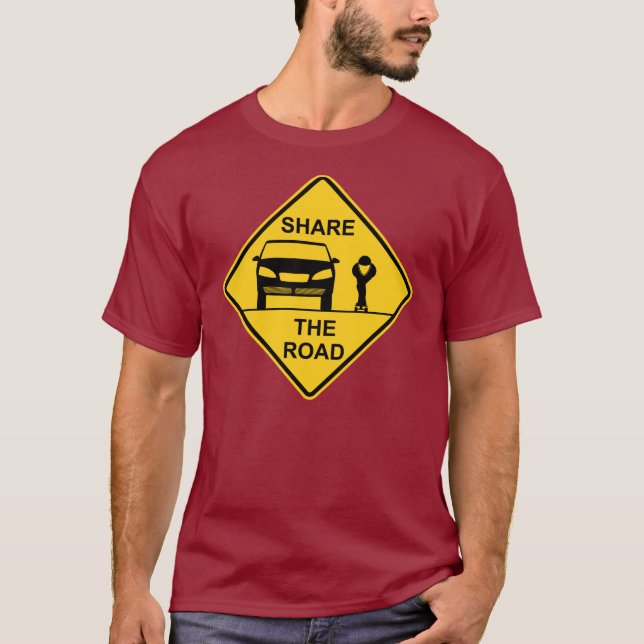 T-shirts Compartilhe da parte dianteira da estrada (Frente)