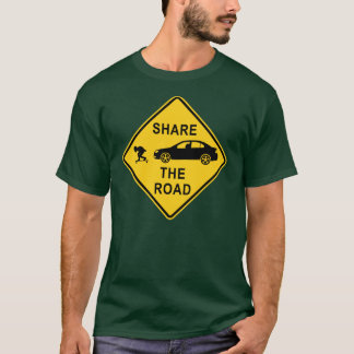 T-shirts Compartilhe do sinal de estrada