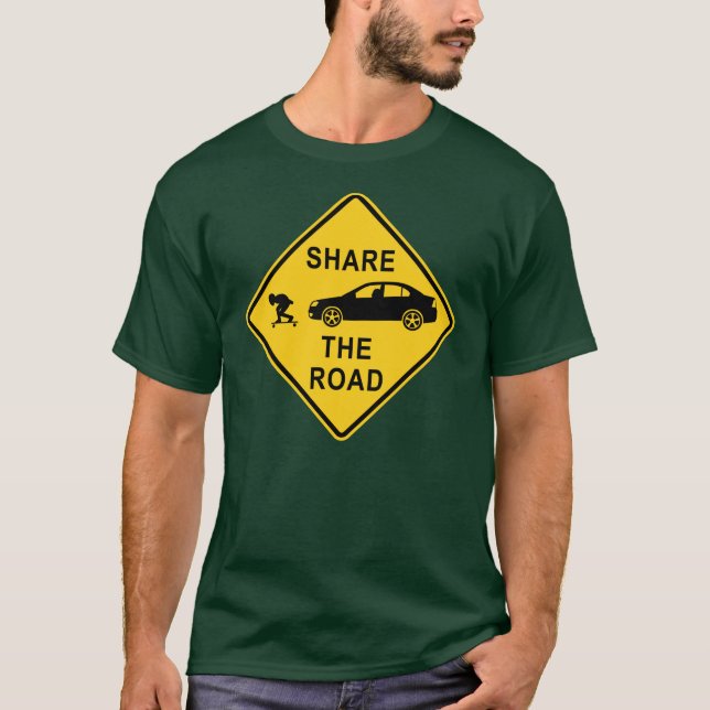 T-shirts Compartilhe do sinal de estrada (Frente)