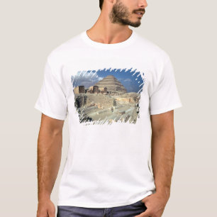 T-shirts Complexo de Djoser que inclui a pirâmide da etapa