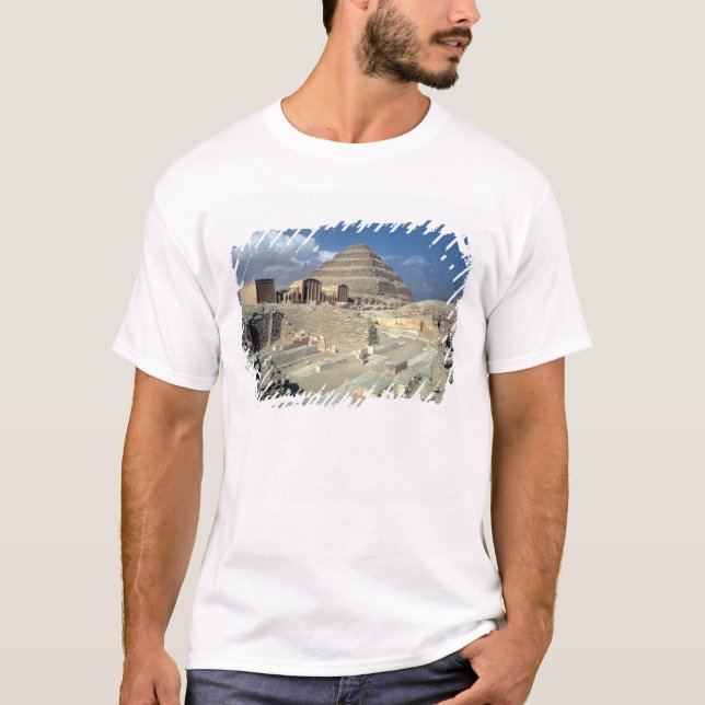 T-shirts Complexo de Djoser que inclui a pirâmide da etapa (Frente)