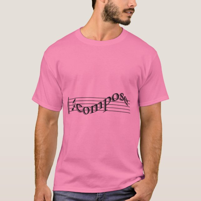 T-shirts Compor a música (Frente)