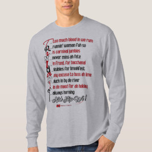 T-shirts Comportamento Trinitário Engraçado Humor Trini