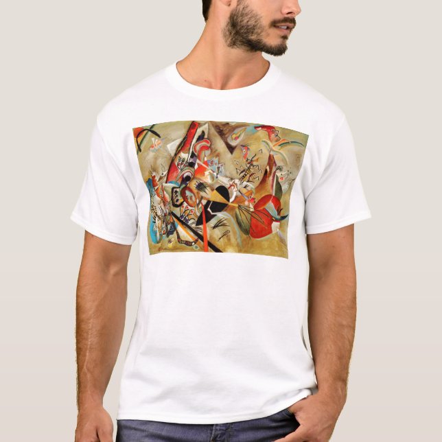 T-shirts Composição Abstrato de Kandinsky (Frente)