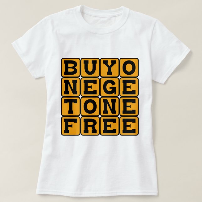 T-shirts Compre Um e Leve Outro Grátis, Grávida de Gêmeos (Frente do Design)