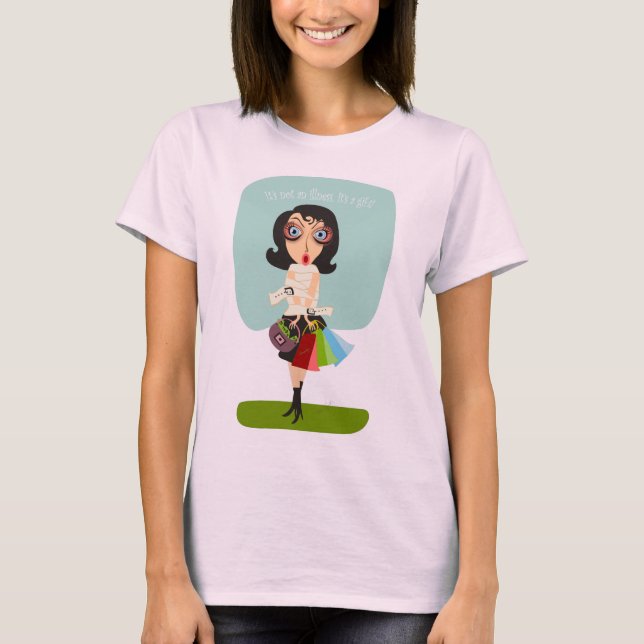 T-shirts Compro-a-holics vs presentes (Frente)