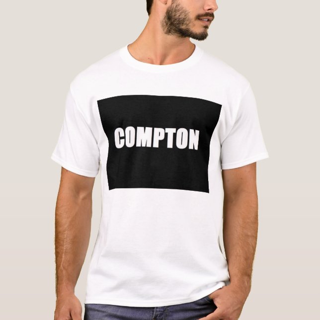 T-shirts Compton (preto) (Frente)