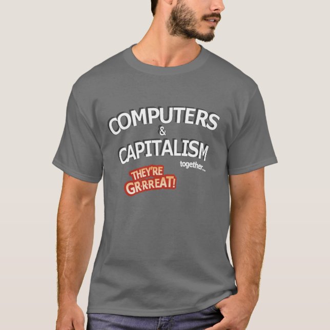 T-shirts Computadores & capitalismo - excelente! (Frente)