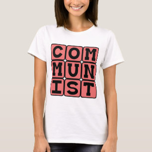 T-shirts Comunista, praticantes do comunismo