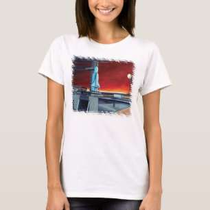 T-shirts Conceito de Plataforma de Lançamento de Lua Cheia 