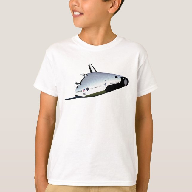 T-shirts Conceito de Shuttle Espacial do Veículo de Lançame (Frente)