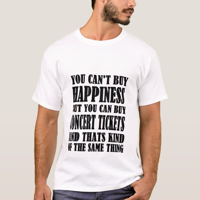 T-shirts concert=happiness (Frente)