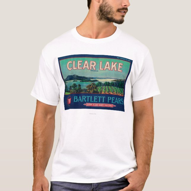 T-shirts Condado claro de LabelLake da caixa da pera do (Frente)