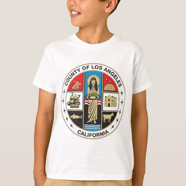T-shirts Condado de Los Angeles (Frente)