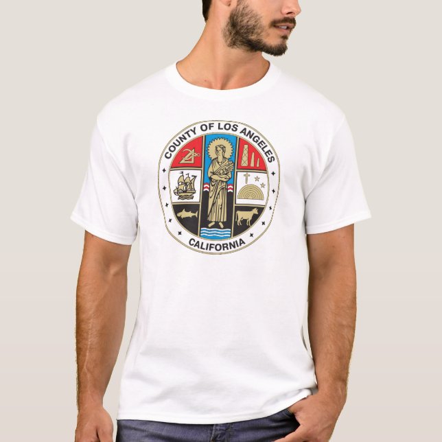 T-shirts Condado de Los Angeles (Frente)