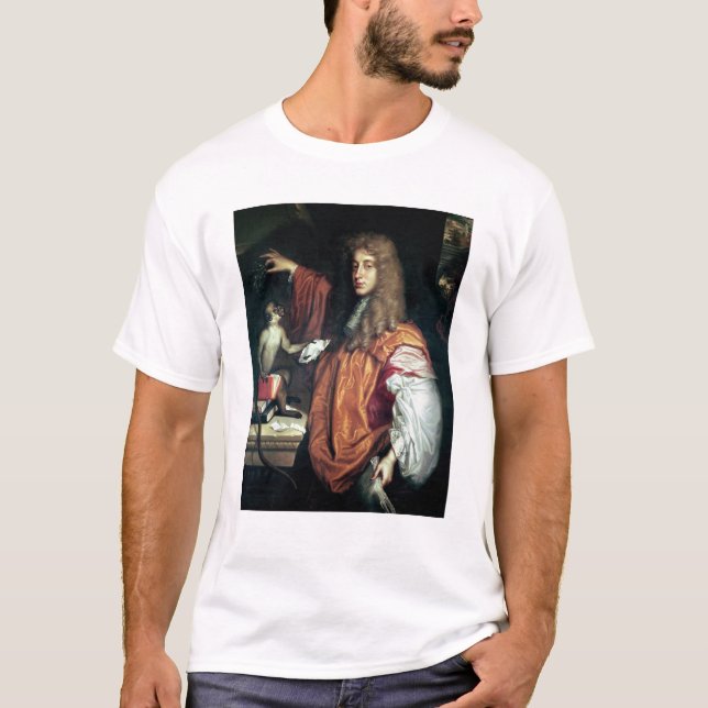 T-shirts Conde de John Wilmot ò de Rochester, c.1675 (Frente)