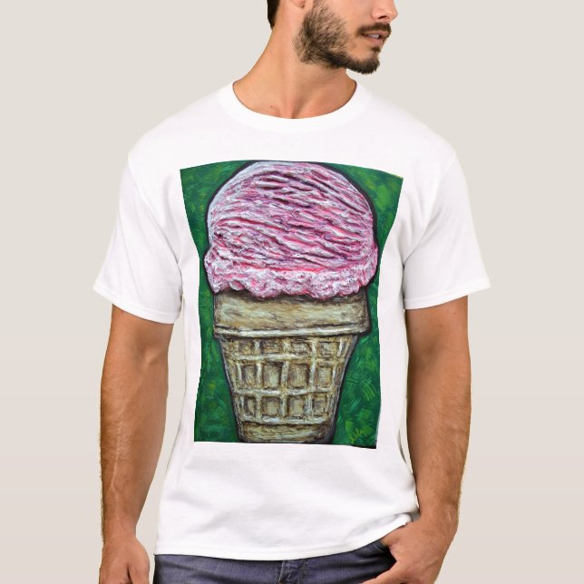 T-SHIRTS CONE COR-DE-ROSA DO BOLO (Frente)