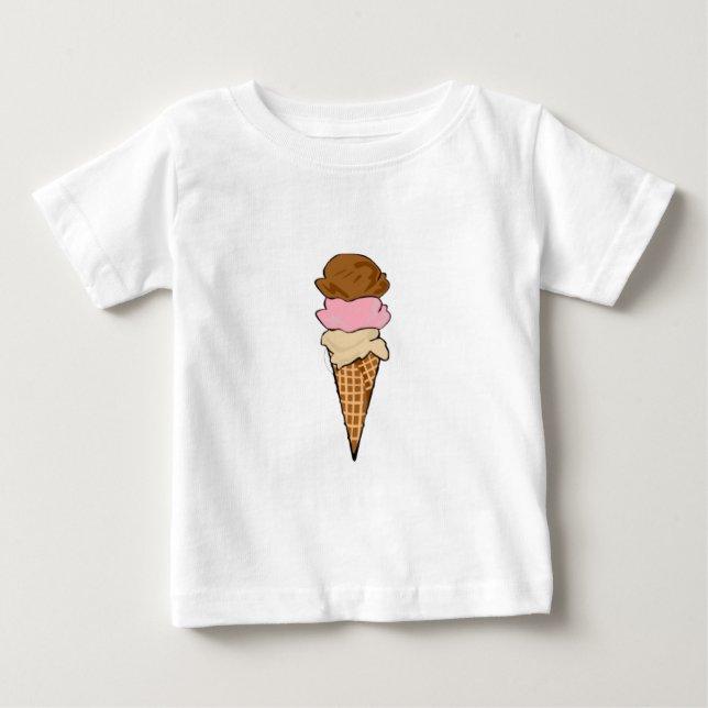 T-shirts Cone do sorvete (Frente)