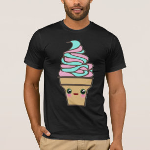 T-shirts Cone do sorvete do delírio de Kawaii