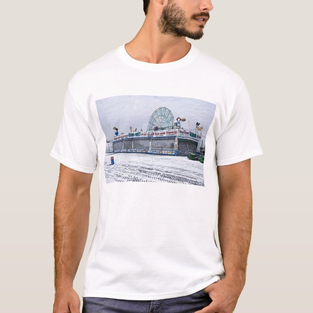 T-shirts Coney Island nevado (Frente)