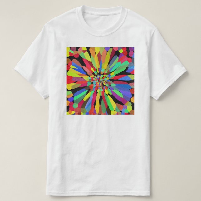 T-shirts Confetti Flower (Frente do Design)