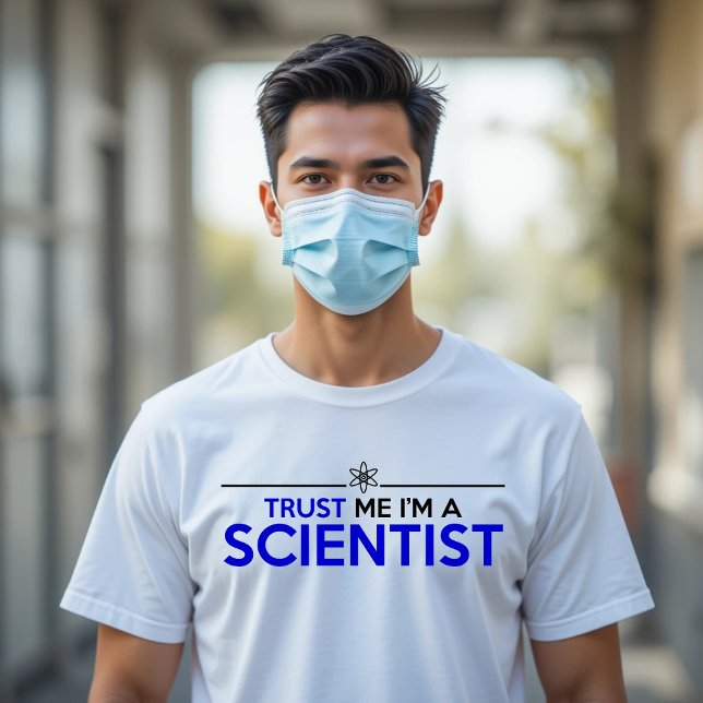 T-SHIRTS CONFIE EM MIM QUE SOU CIENTISTA (Criador carregado)