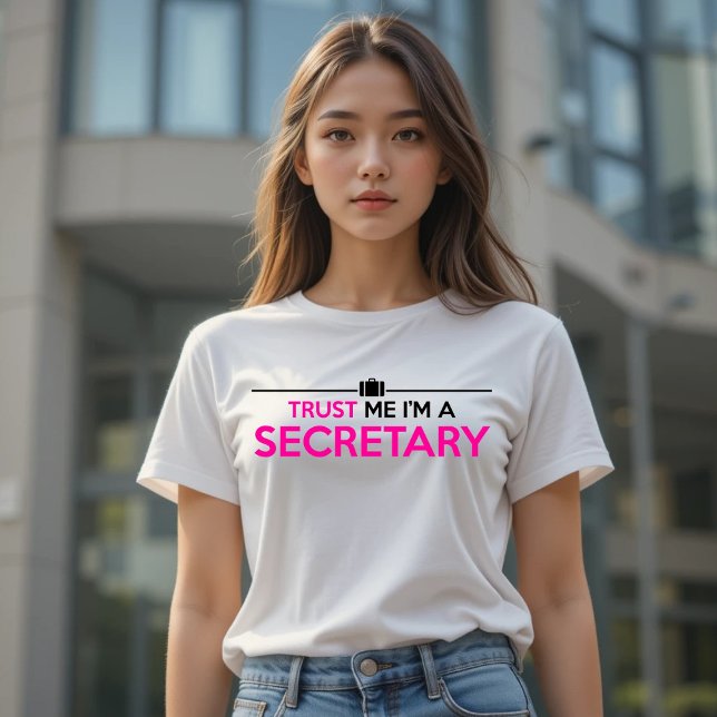 T-SHIRTS CONFIE EM MIM QUE SOU SECRETÁRIO (Criador carregado)