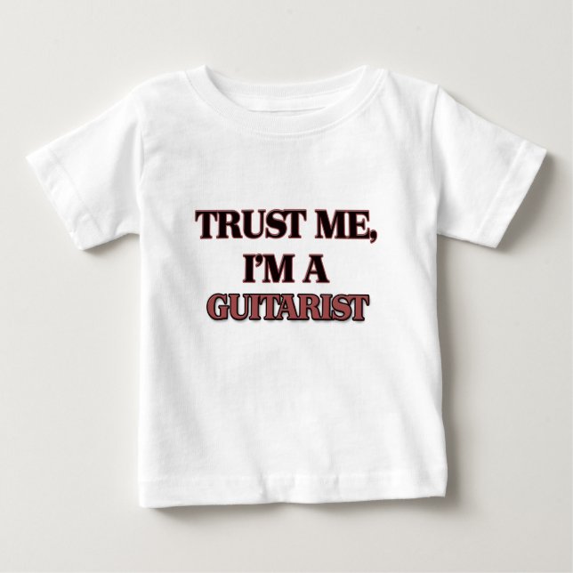 T-shirts Confie que eu mim é UM GUITARRISTA (Frente)