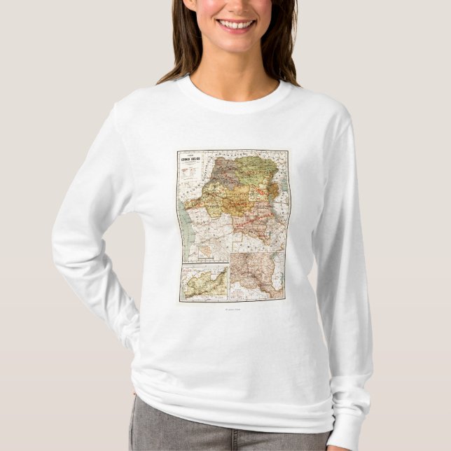 T-shirts CongoPanoramic MapCongo (Frente)