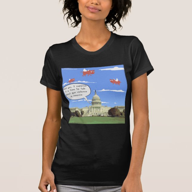 T-shirts Congresso & Conversa sobre Violência com Armas Qua (Frente)