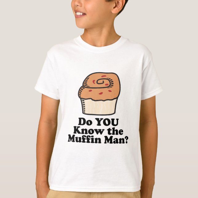 T-shirts conhece o homem do muffin (Frente)