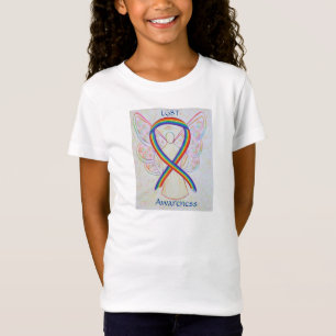 T-shirts Conhecimento LGBT Friso Arco-Íris Friso Anjo Cami