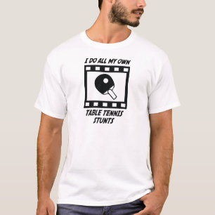 T-shirts Conluios do ténis de mesa