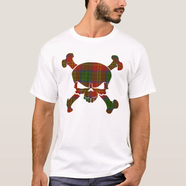 T-shirts Connolet Tartan Skull No Banner Shirt (Frente)