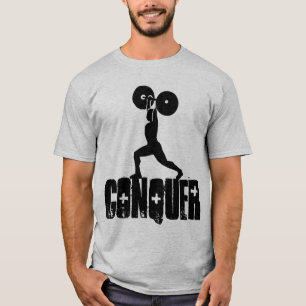 T-SHIRTS CONQUISTE O GIM & LEVANTAMENTO DE PESO