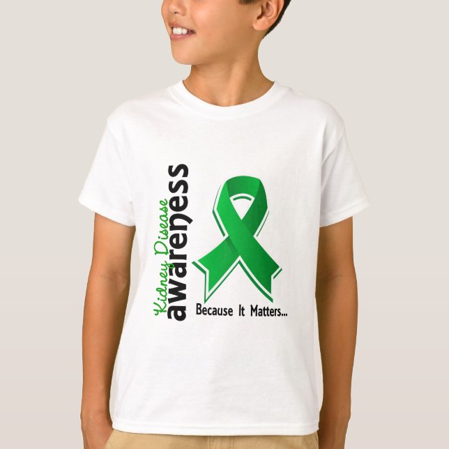 T-shirts Consciência 5 da doença renal (Frente)