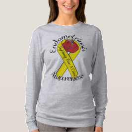 T-shirts CONSCIÊNCIA Bella da ENDOMETRIOSE+Camisa das