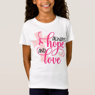 T-shirts Consciência cristã do cancro da mama com escritu