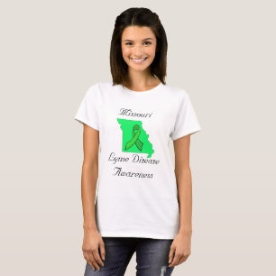 T-shirts Consciência da doença de Lyme do Missouri